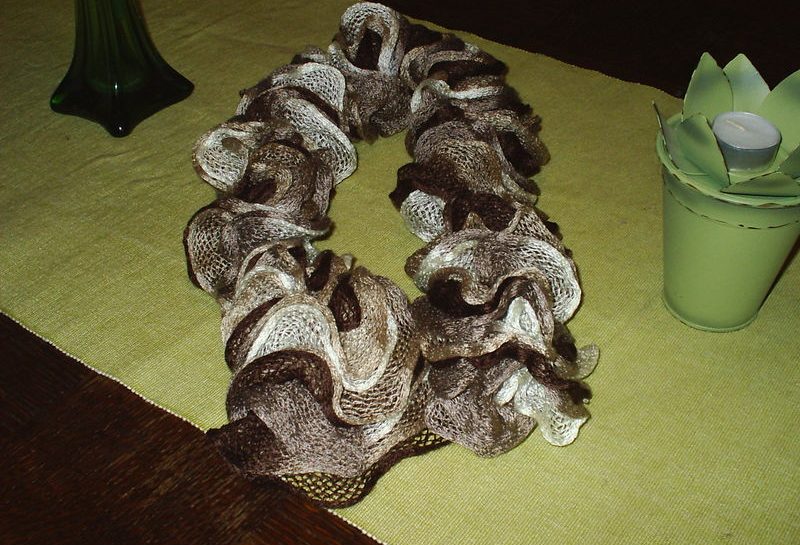 tricoter echarpe froufrou