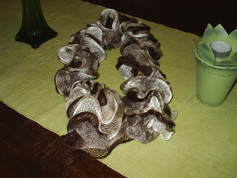 tricoter echarpe froufrou