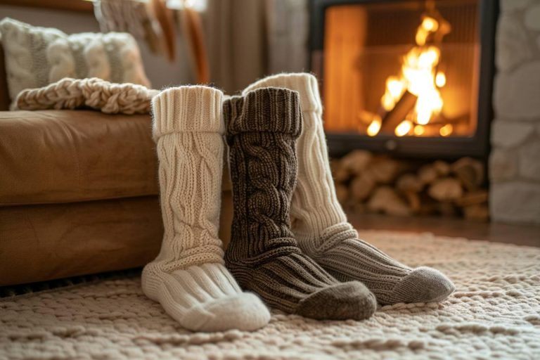 Chaussettes hautes : pour avoir chaud aux pieds