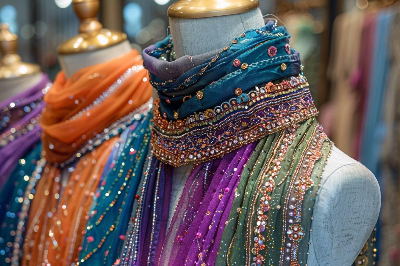 L'écharpe bijoux, ce collier en tissu qu'on ne quitte plus