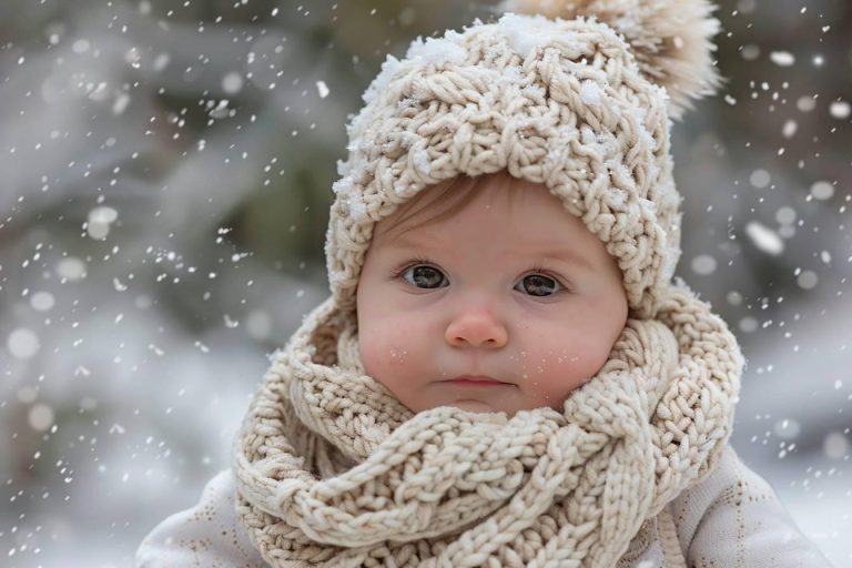 Echarpe bonnet bebe