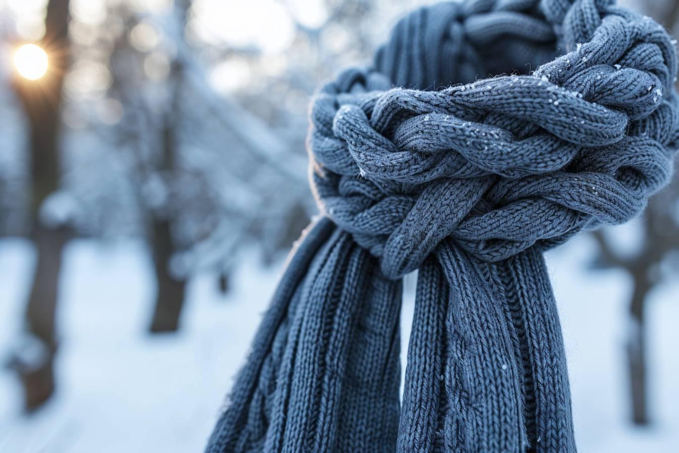 Echarpe homme tricot