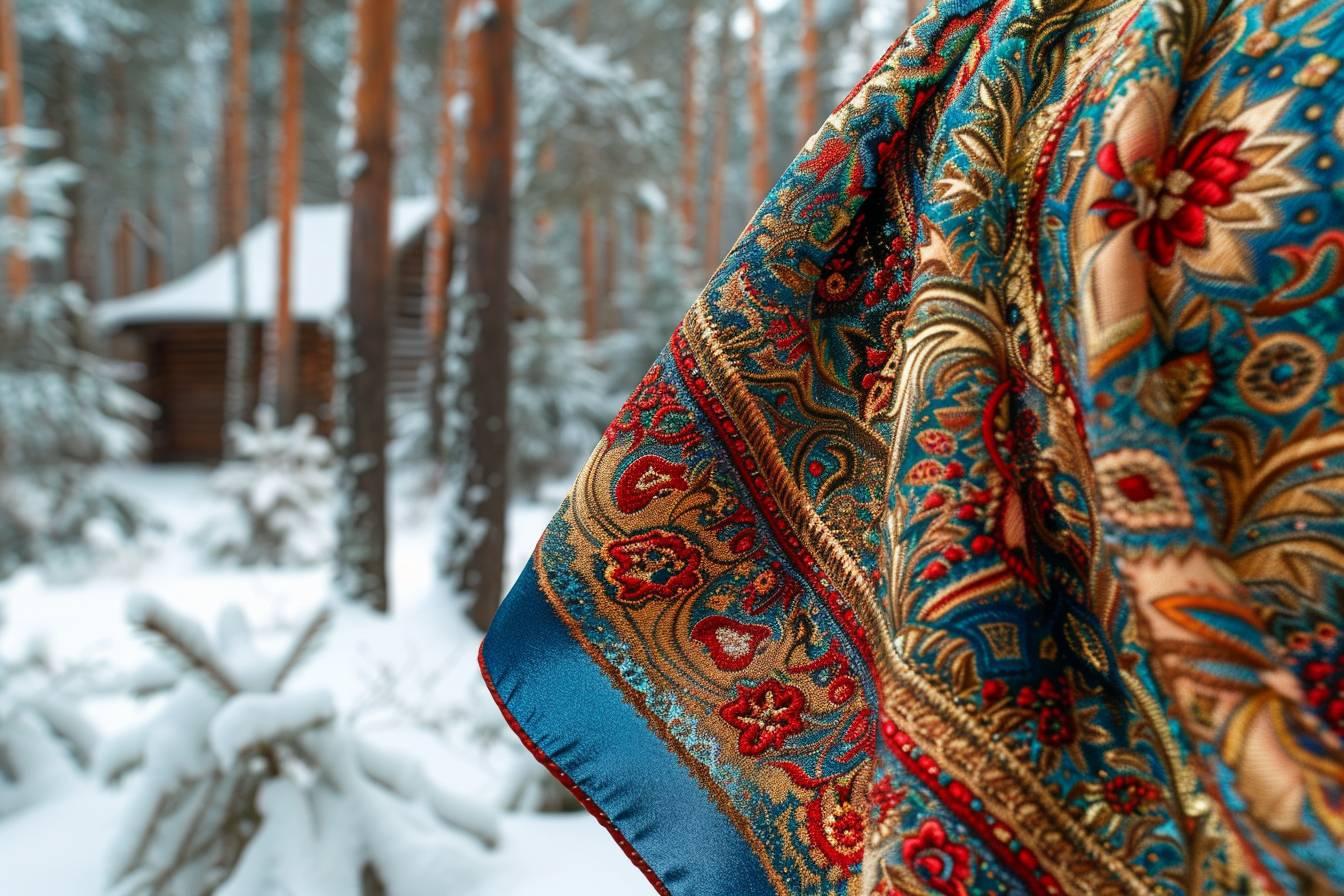 L'écharpe russe : matières, motifs et savoir-faire