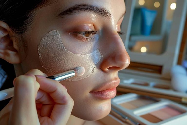 Nez aquilin : camouflage par le maquillage