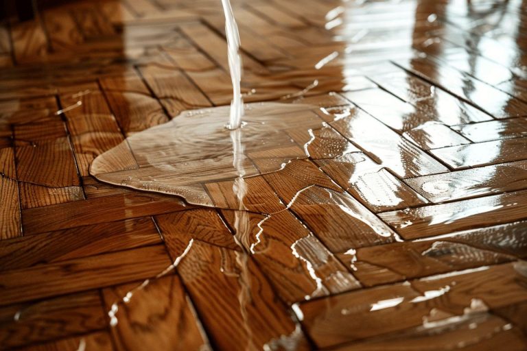 Nettoyer un parquet : Diluer du vinaigre blanc